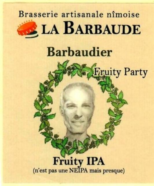 Barbaudier Fruity IPA 5.6%, Brasserie La Barbaude, France
