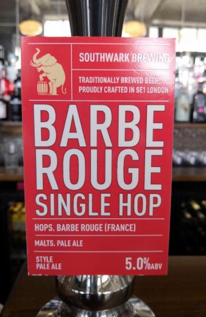 Single Hop - Barbe Rouge 5.0%, Southwark Brewing, England