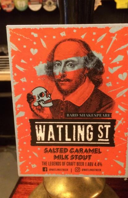 Bard Shakespeare 4.4%, Watling St Beer, England