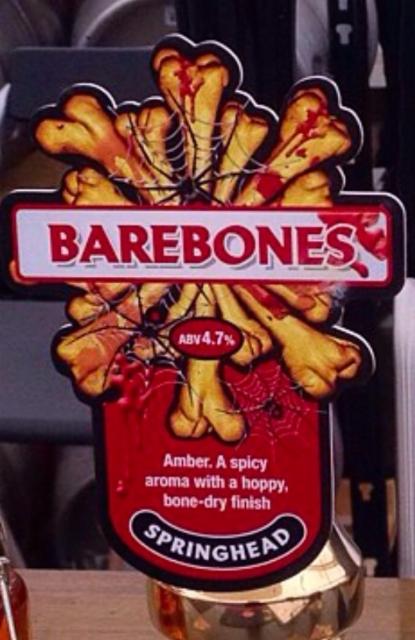 Barebones 4.7%, Springhead Fine Ales, England