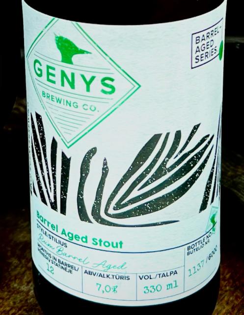 Barel Aged Stout 7.0%, Genys Brewing Co., Lithuania