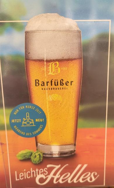 Barfüßer Leichtes Helles 3.5%, Barfüßer Brauhaus, Germany