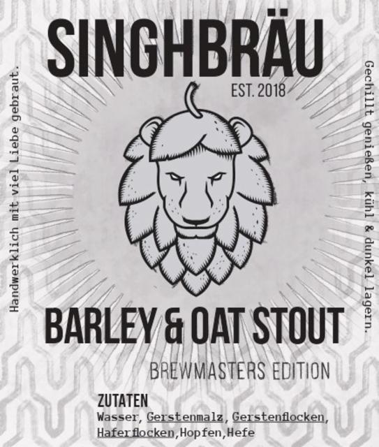 Barley & Oat Stout 5.0%, Singhbräu, Germany