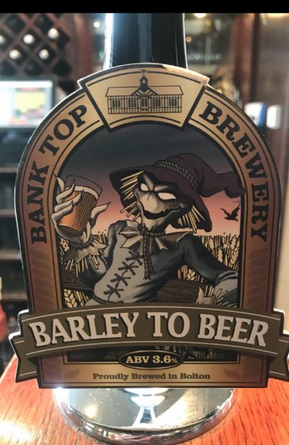 Barley To Beer 3.6%, Bank Top Brewery, England
