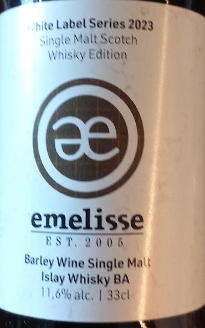 Barley Wine Single Malt 11.6%, Brouwerij Emelisse, Netherlands