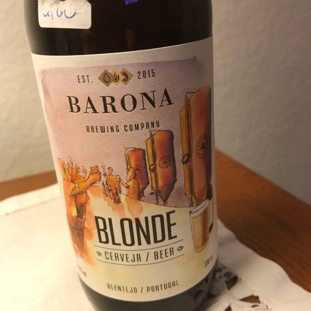 Barona Blonde 5.5%, Barona Brewing Company, Portugal