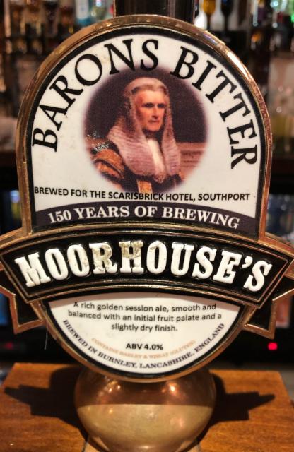 Barons Bitter 4.0%, Moorhouse's Brewery, England