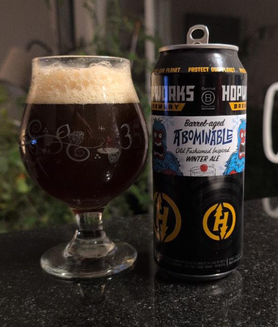 Barrel-Aged Abominable 9.3%, Hopworks Urban Brewery, United States