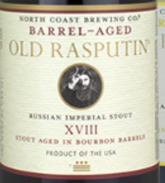 Barrel-Aged Old Rasputin XVIII Aged in Bourbon Barrels 12.1%, North Coast Brewing, United States
