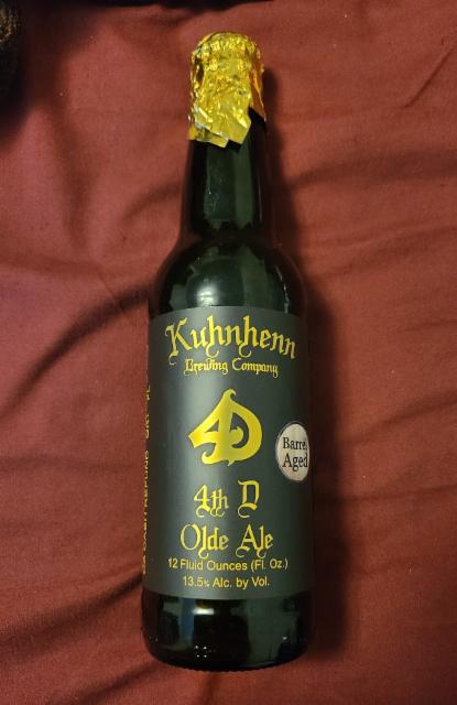 Barrel Aged 4th D Olde Ale (2018) 13.5%, Kuhnhenn Brewing, United States