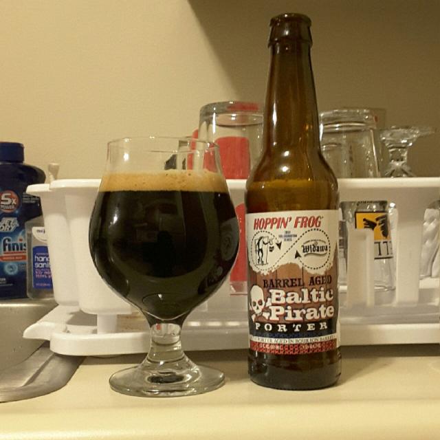 Barrel Aged Baltic Pirate 9.5%, Hoppin' Frog Brewery, United States