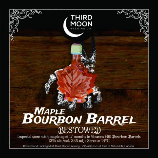 Barrel Aged Bestowed - Maple Bourbon (Black Wax) 13.0%, Third Moon Brewing Company, Canada