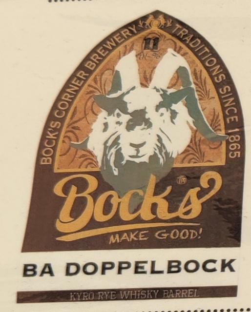 Barrel aged dobbelbock 2026 (Kyrö rye) 11.0%, Bock's Corner Brewery, Finland