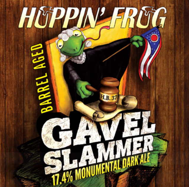Barrel Aged Gavel Slammer 17.4%, Hoppin' Frog Brewery, United States