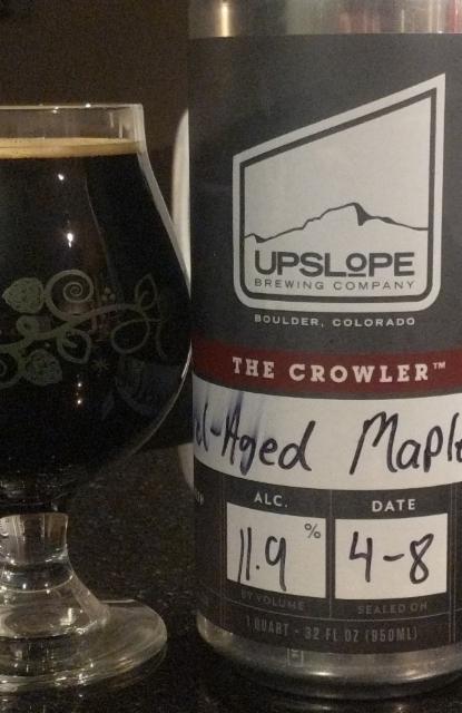 Barrel Aged Maple Stout 11.9%, Upslope Brewing Company, United States