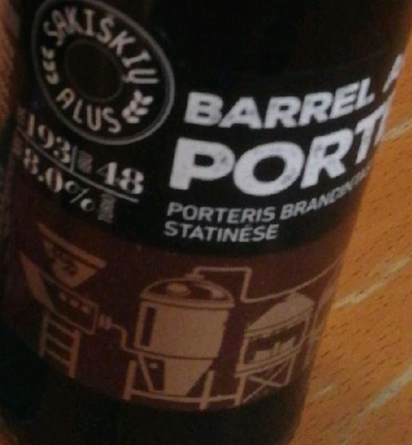 Barrel Aged Porter 8.0%, Sakiškės Brewery / Sakiškių Alus, Lithuania