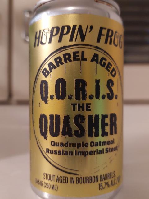 Barrel Aged Q.O.R.I.S. the Quasher 15.7%, Hoppin' Frog Brewery, United States