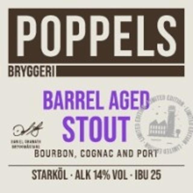 Barrel Aged Stout: Bourbon, Cognac And Port 14.0%, Poppels Bryggeri, Sweden