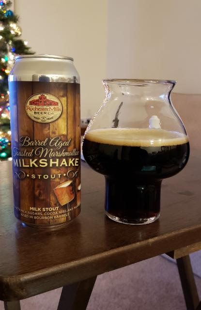 Barrel Aged Toasted Marshmallow Milkshake Stout 6.5%, Rochester Mills Beer Company, United States