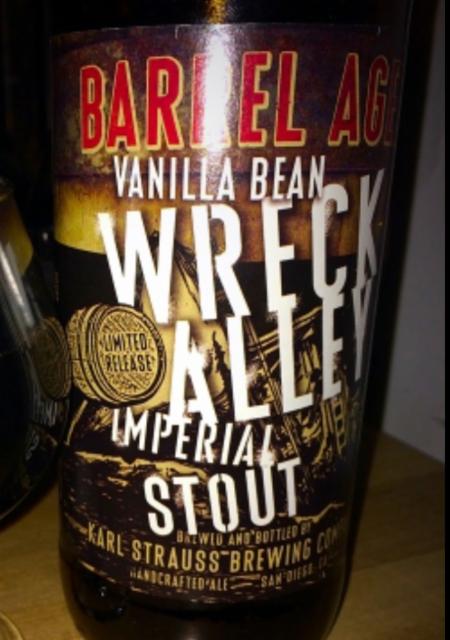 Barrel Aged Vanilla Bean Wreck Alley (2015) 12.4%, Karl Strauss Brewing Company, United States
