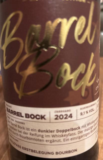 Barrel Bock 9.1%, Einbecker Brauhaus, Germany
