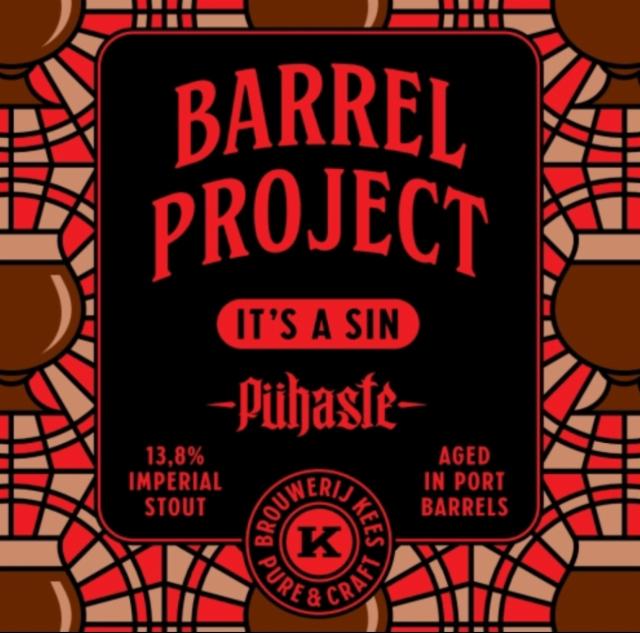 Barrel Project 2024 It's A Sin 13.8%, Brouwerij Kees, Netherlands
