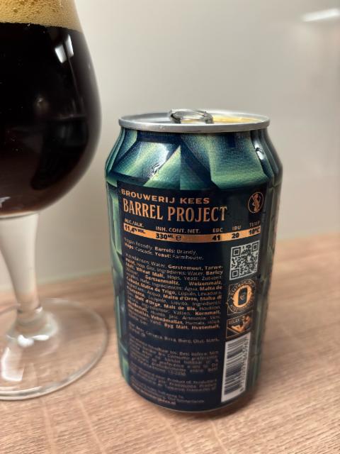 Barrel Project 2025 Saison Aged in Brandy Barrels 11.4%, Brouwerij Kees, Netherlands