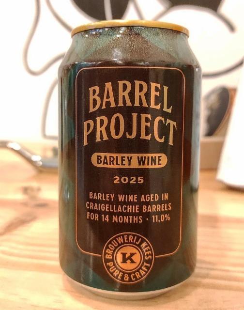 barrel project barley wine 2025 aged in craigellachie barrels for 14 months 11.0%, Brouwerij Kees, Netherlands