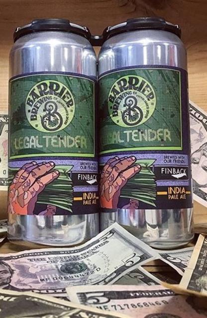 Legal Tender 7.8%, Barrier Brewing Company, United States