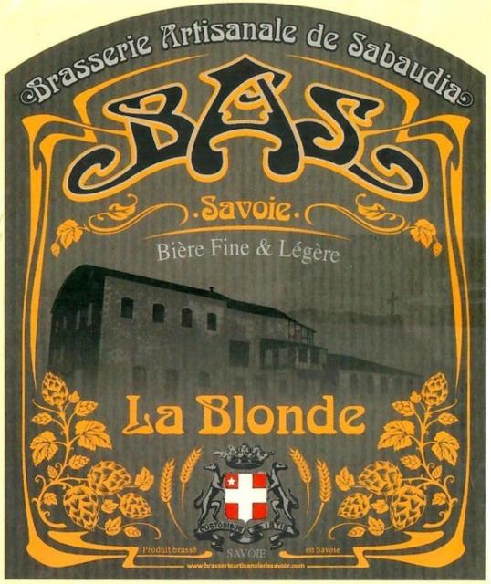BAS Blonde, BAS - Brasserie Artisanale De Sabaudia