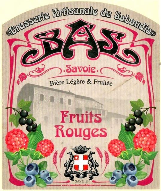 BAS Fruits Rouges, BAS - Brasserie Artisanale De Sabaudia