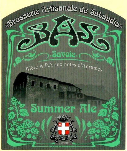 BAS Summer Ale 4.8%, BAS - Brasserie Artisanale De Sabaudia, France