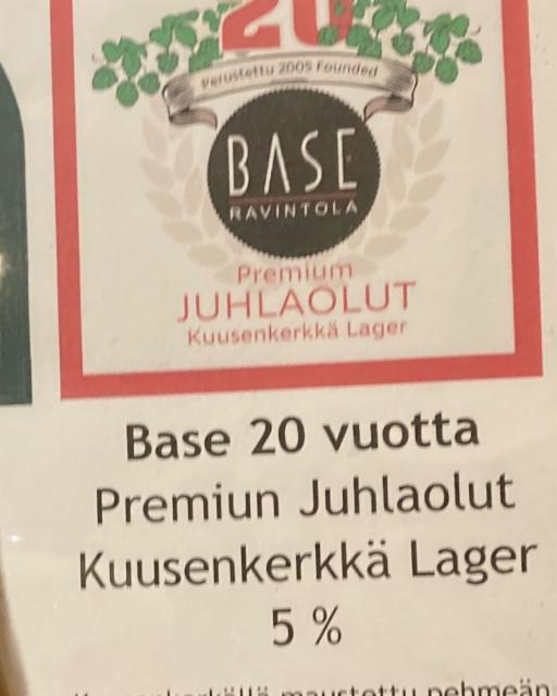 Base 20 vuotta 5.0%, Karvilan Panimo, Finland