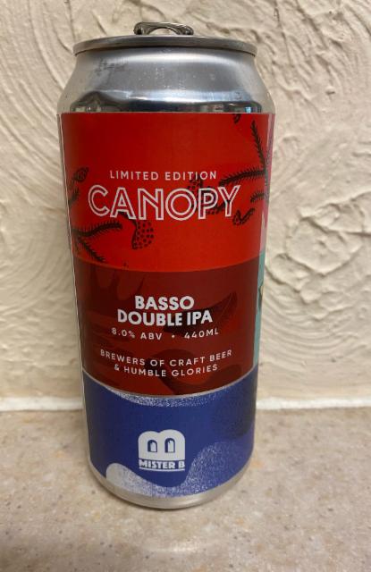 Basso Double IPA 8.0%, Canopy Beer Co, England