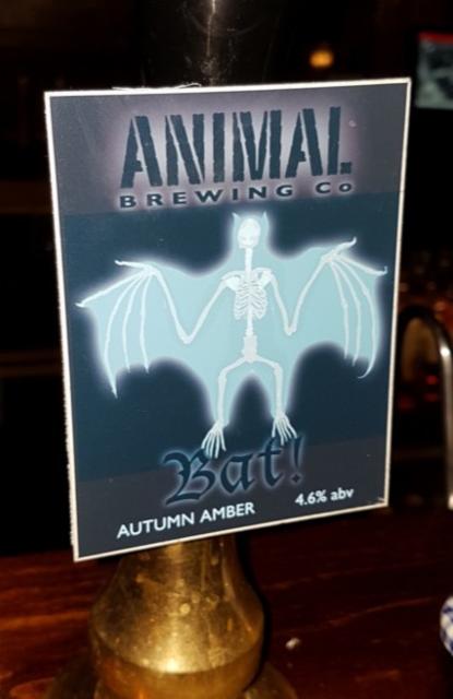 Bat! 4.6%, Animal Brewing Co., England