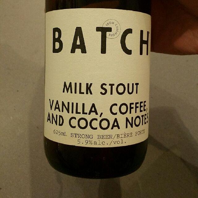 Batch - Milk Stout 5.9%, Creemore Springs (Molson Coors), Canada