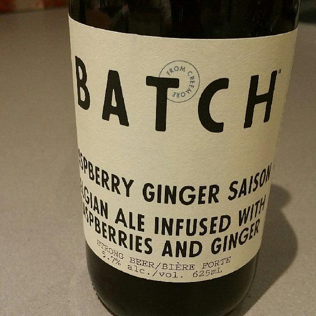 Batch - Raspberry Ginger Saison 5.7%, Creemore Springs (Molson Coors), Canada