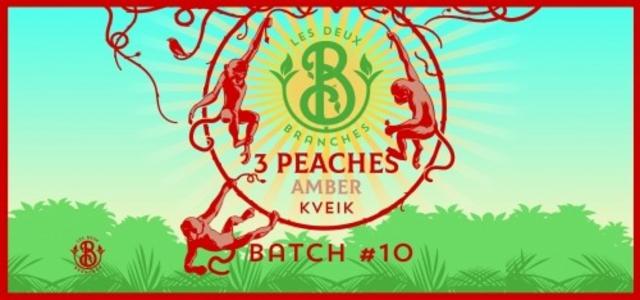Batch #10 3 Peaches Amber Kveik 6.1%, Les Deux Branches, France