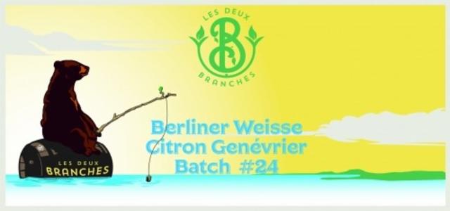 Batch #24 Berliner Weisse Citron Genévrier 3.8%, Les Deux Branches, France