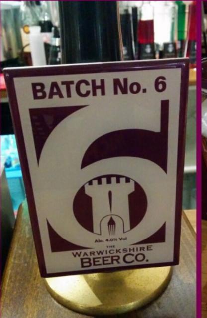 Batch No.6 4.0%, The Warwickshire Beer Co., England