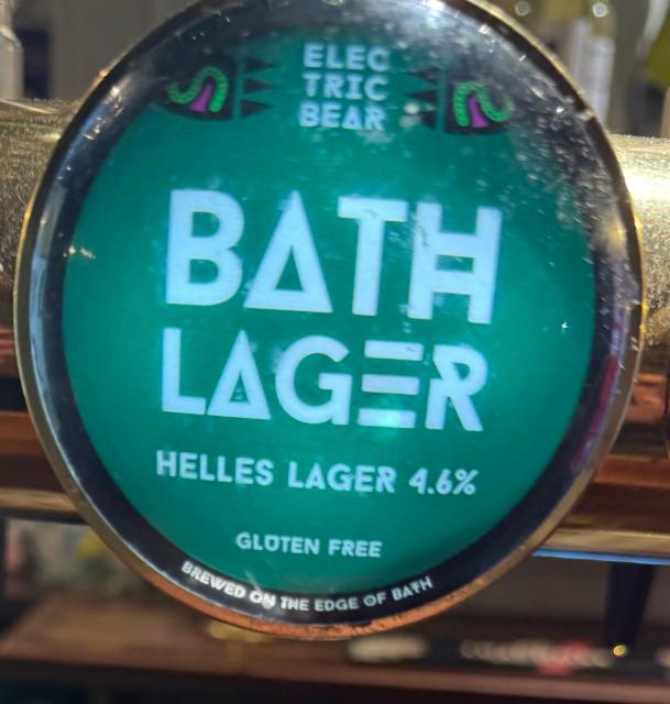 Bath Lager 4.6%, Electric Bear Brewing Co., England