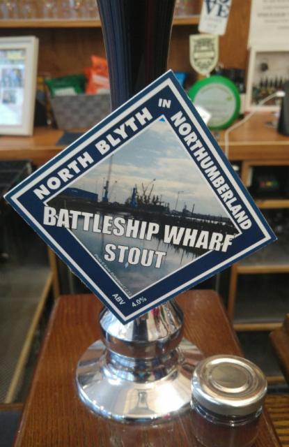 Battleship Wharf Stout 4.0%, Northumberland Brewery, England