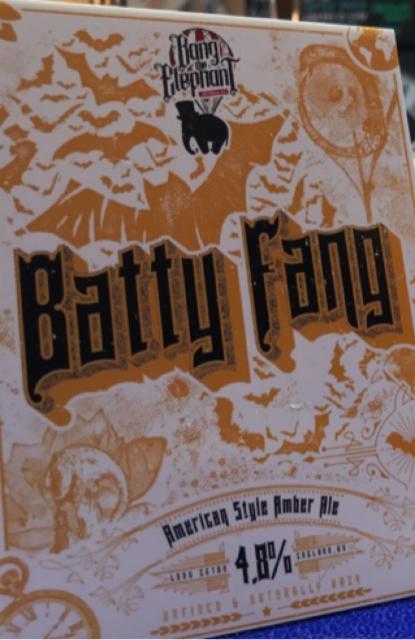 Batty Fang 4.8%, Bang The Elephant Brewing co, England