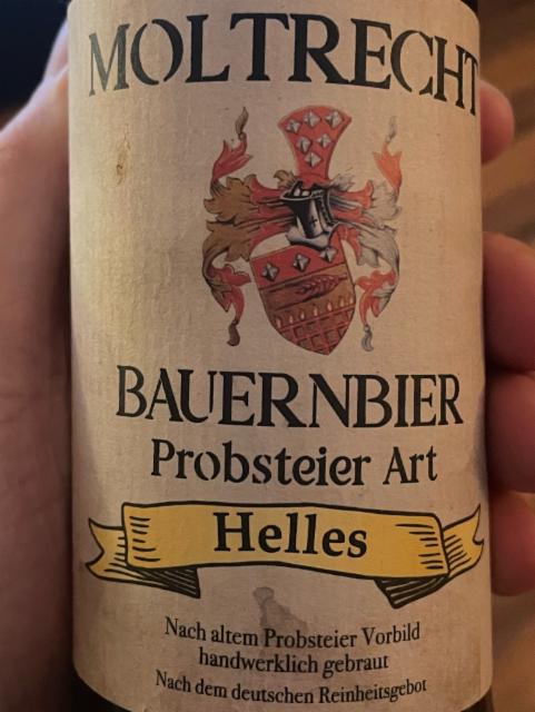 Bauernbier Probsteier Art Helles 5.1%, Moltrecht Bauernbier, Germany