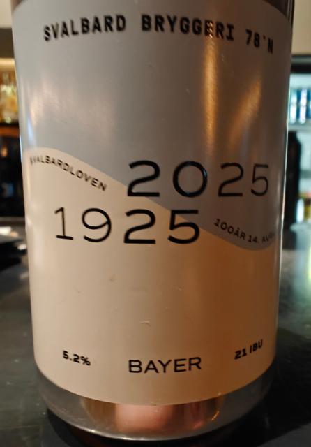 Bayer 5.2%, Svalbard Bryggeri, Norway