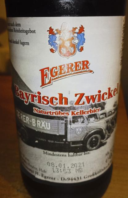 Bayrisch Zwickel 5.5%, Privatbrauerei H. Egerer, Germany