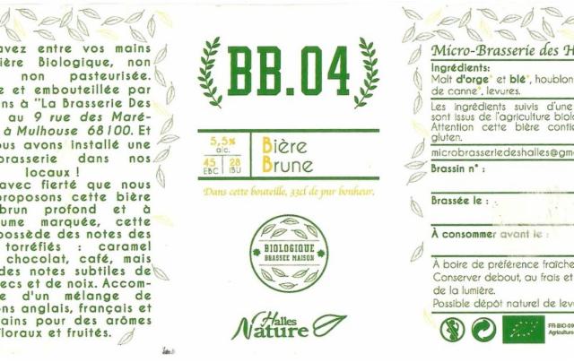 BB.04 5.5%, Microbrasserie Des Halles, France
