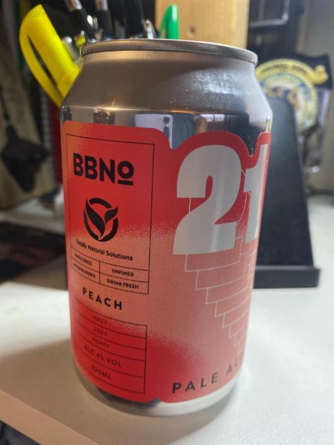 21 Pale Ale Peach 4.0%, Brew By Numbers, England