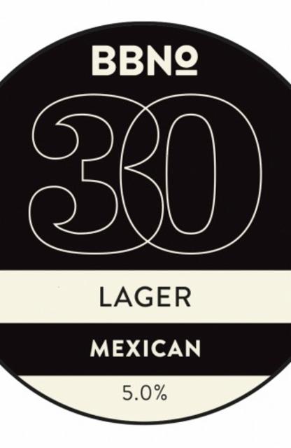 30 Lager - Mexican 5.0%, Brew By Numbers, England