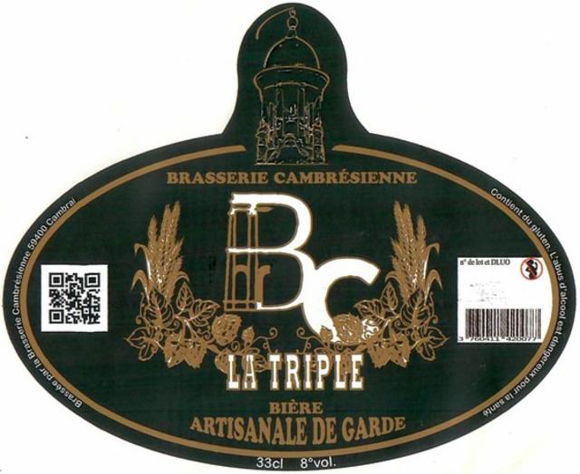 BC La Triple 8.0%, Brasserie Cambrésienne, France